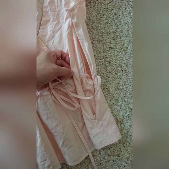 J.Crew cotton sleeveless wrap top in subtle pink size 2 - Picture 7 of 9